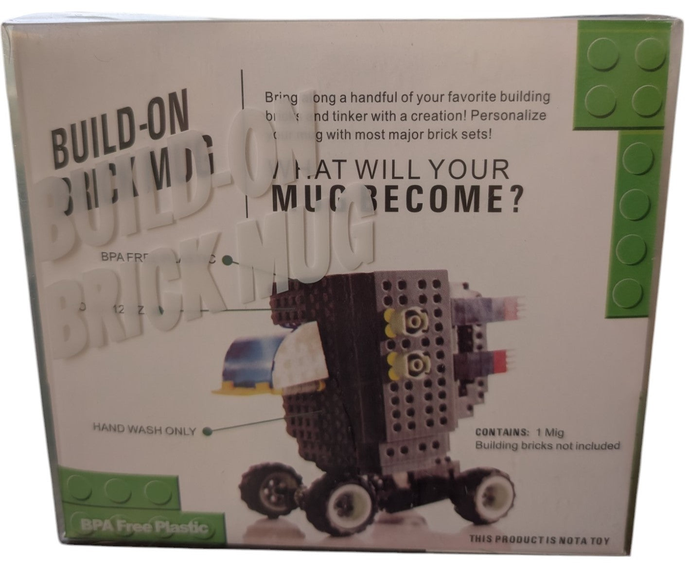 Brick Mugs  Building Block-Inspired Build-On Brick Mug