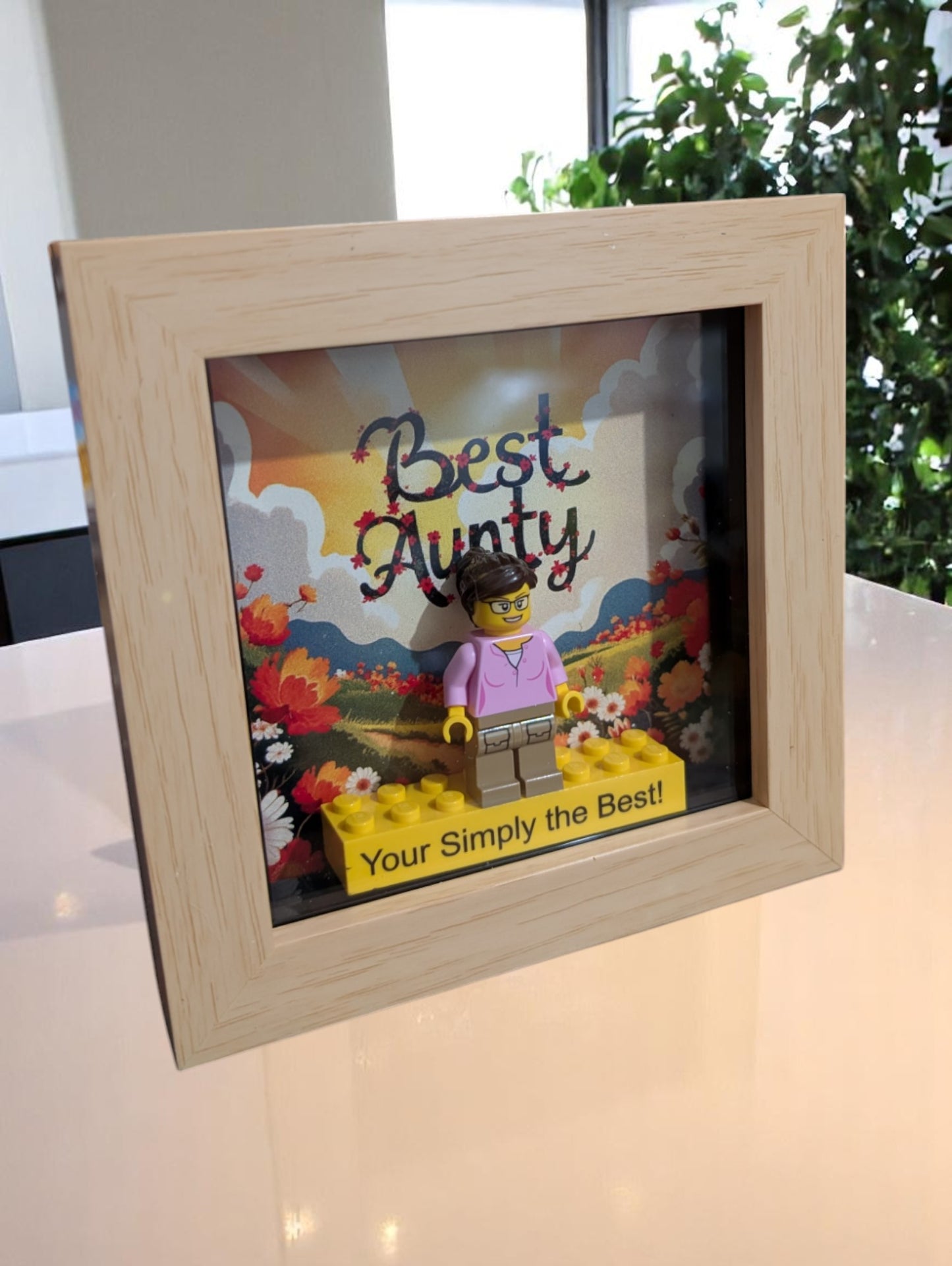 Personalised Aunt Gift Made With LEGO