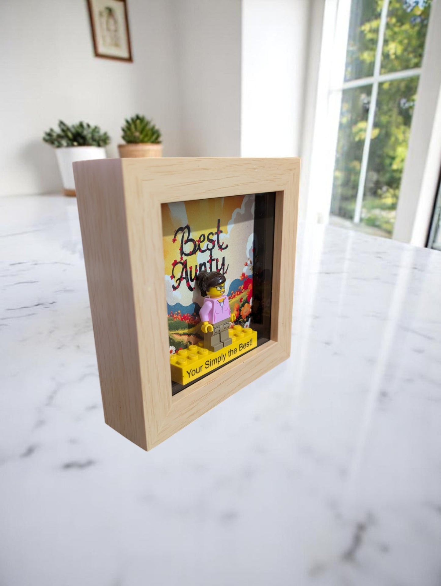 Personalised Aunt Gift Made With LEGO