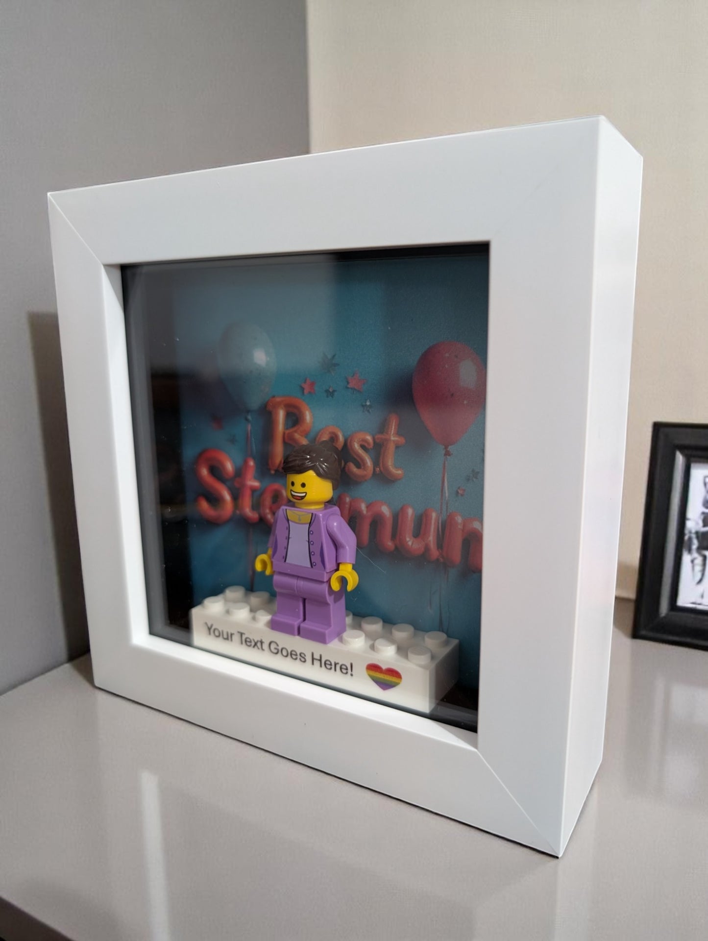 Stepmum Personalised Gift Made using LEGO Parts.