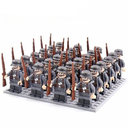 Custom Lego Soldiers Minifigure WW2 Building Blocks Military Army