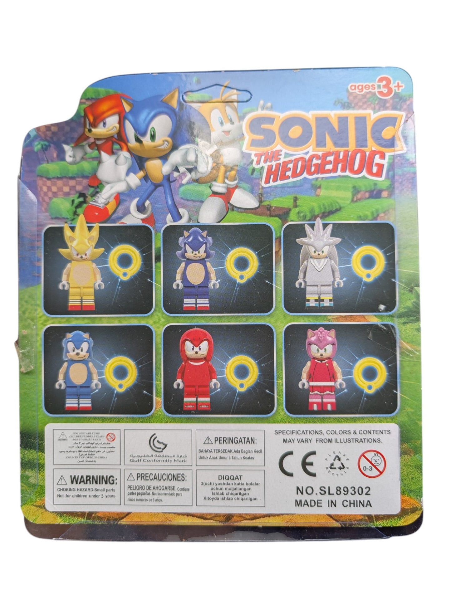 Sonic the Hedgehog Minifigure Gift set - 6 Characters Collectables