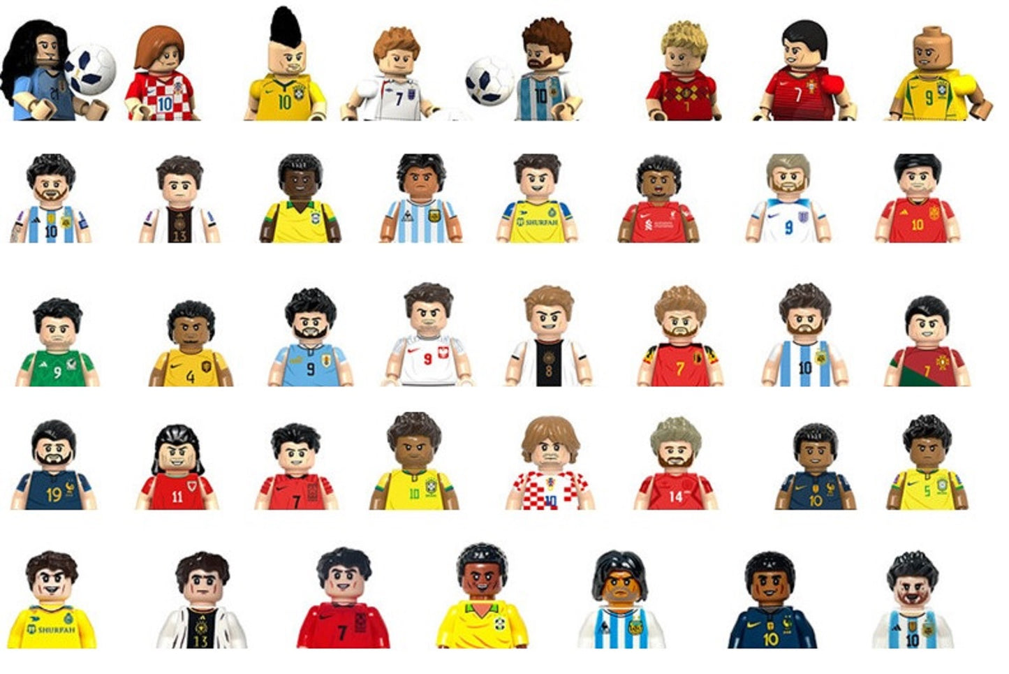 6 Deluxe Christmas Crackers with Random Football Minifigures with SNAPS!