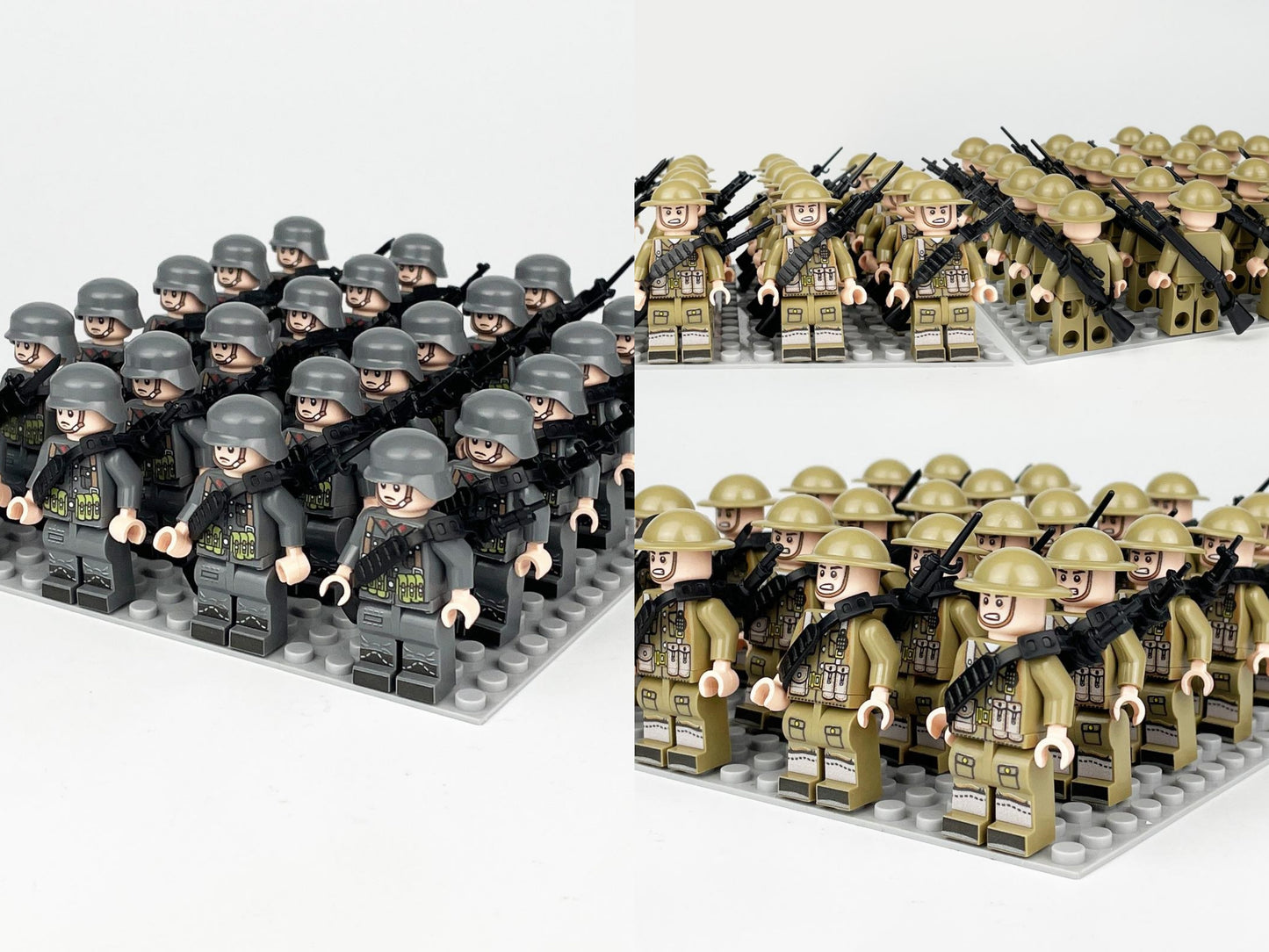 Custom Lego Soldiers Minifigure WW2 Building Blocks Military Army