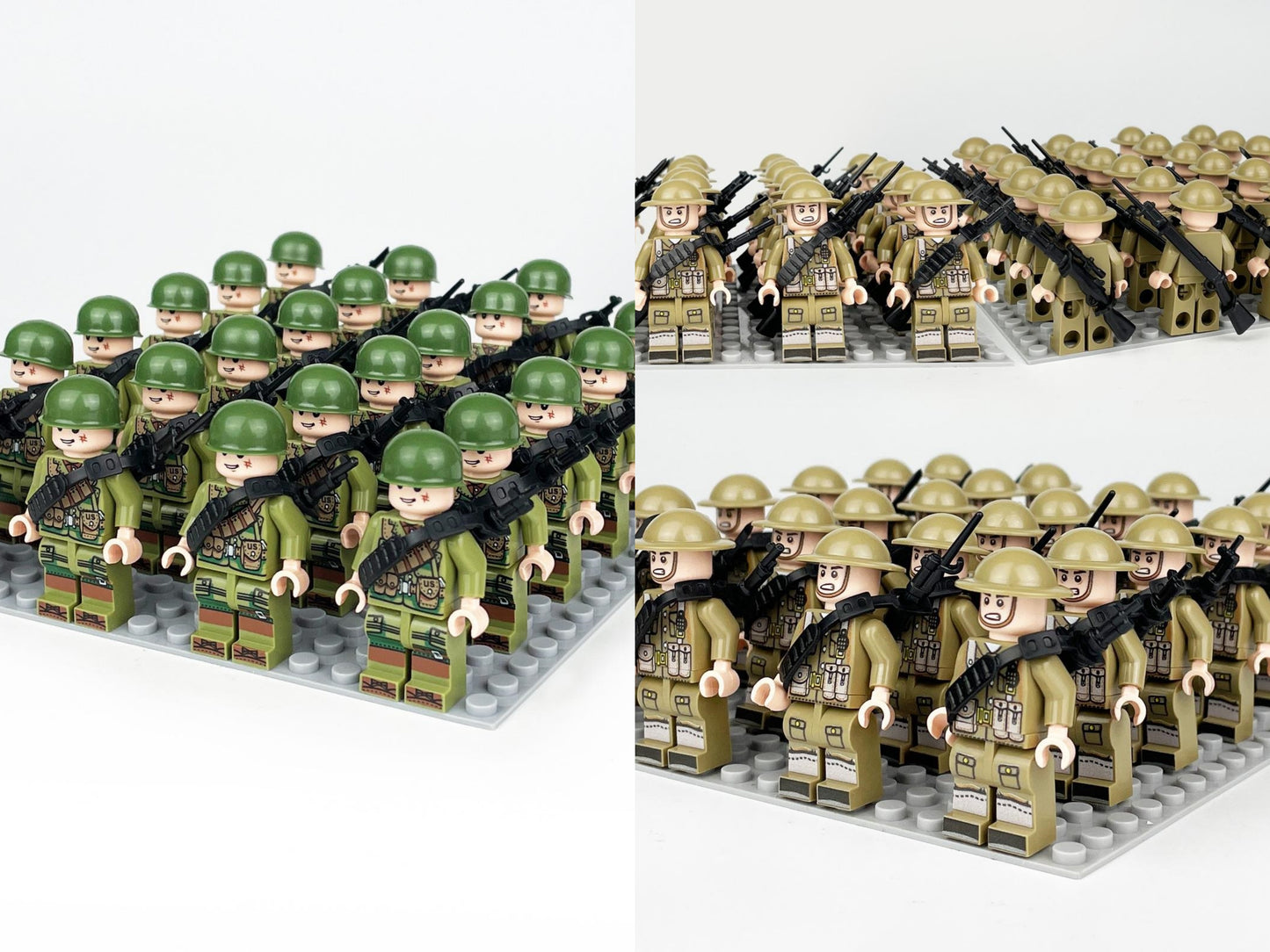 Custom Lego Soldiers Minifigure WW2 Building Blocks Military Army
