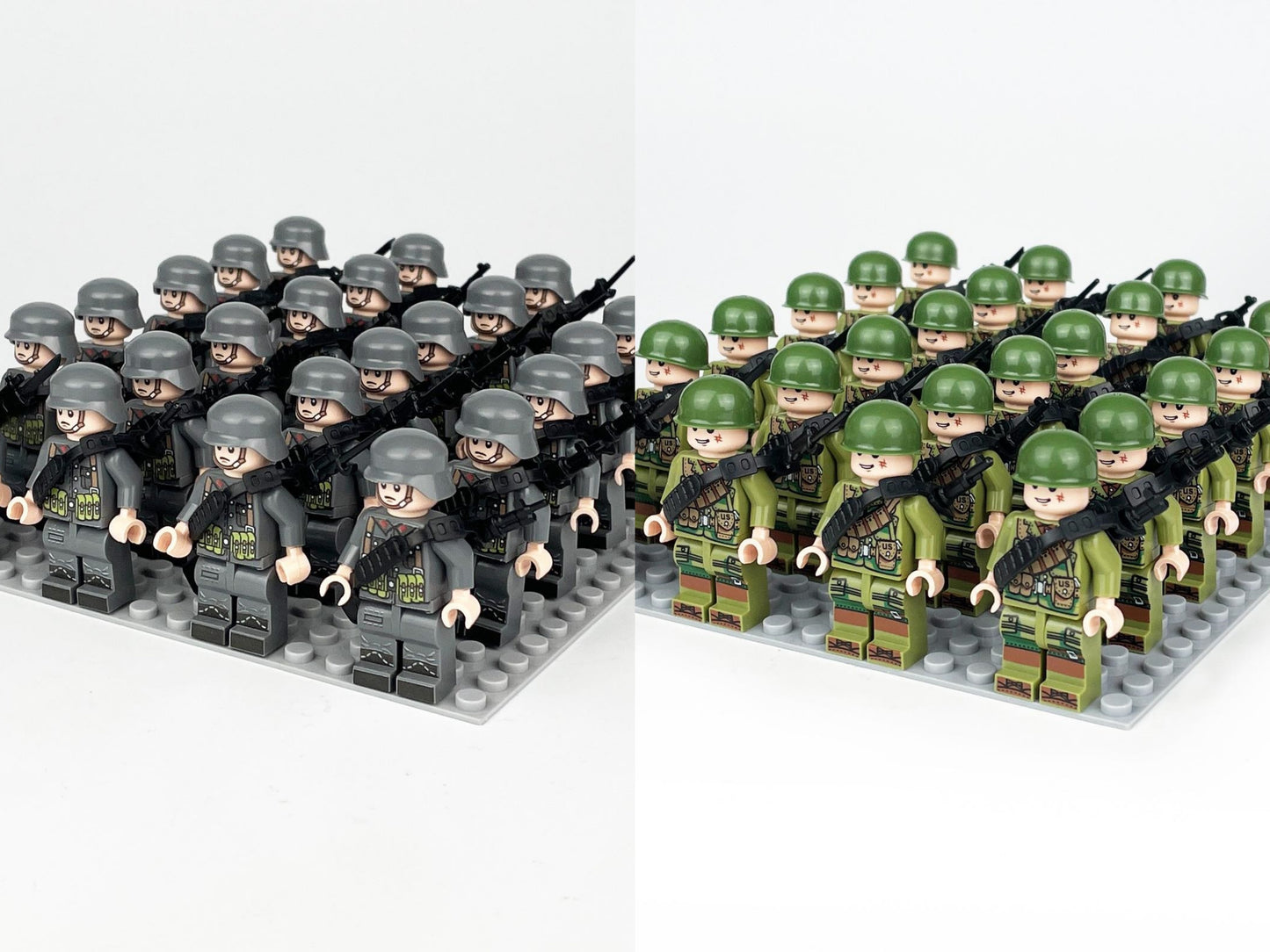 Custom Lego Soldiers Minifigure WW2 Building Blocks Military Army