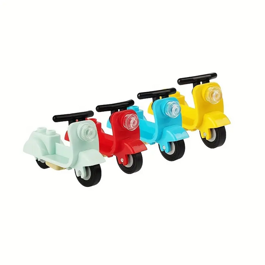 Minifigure Mopeds, 4 Different Colours to Choose From.