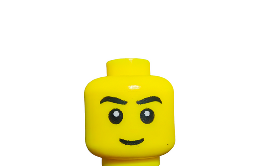 LEGO Head,  Angry Face With Black Eyebrows - UB1005