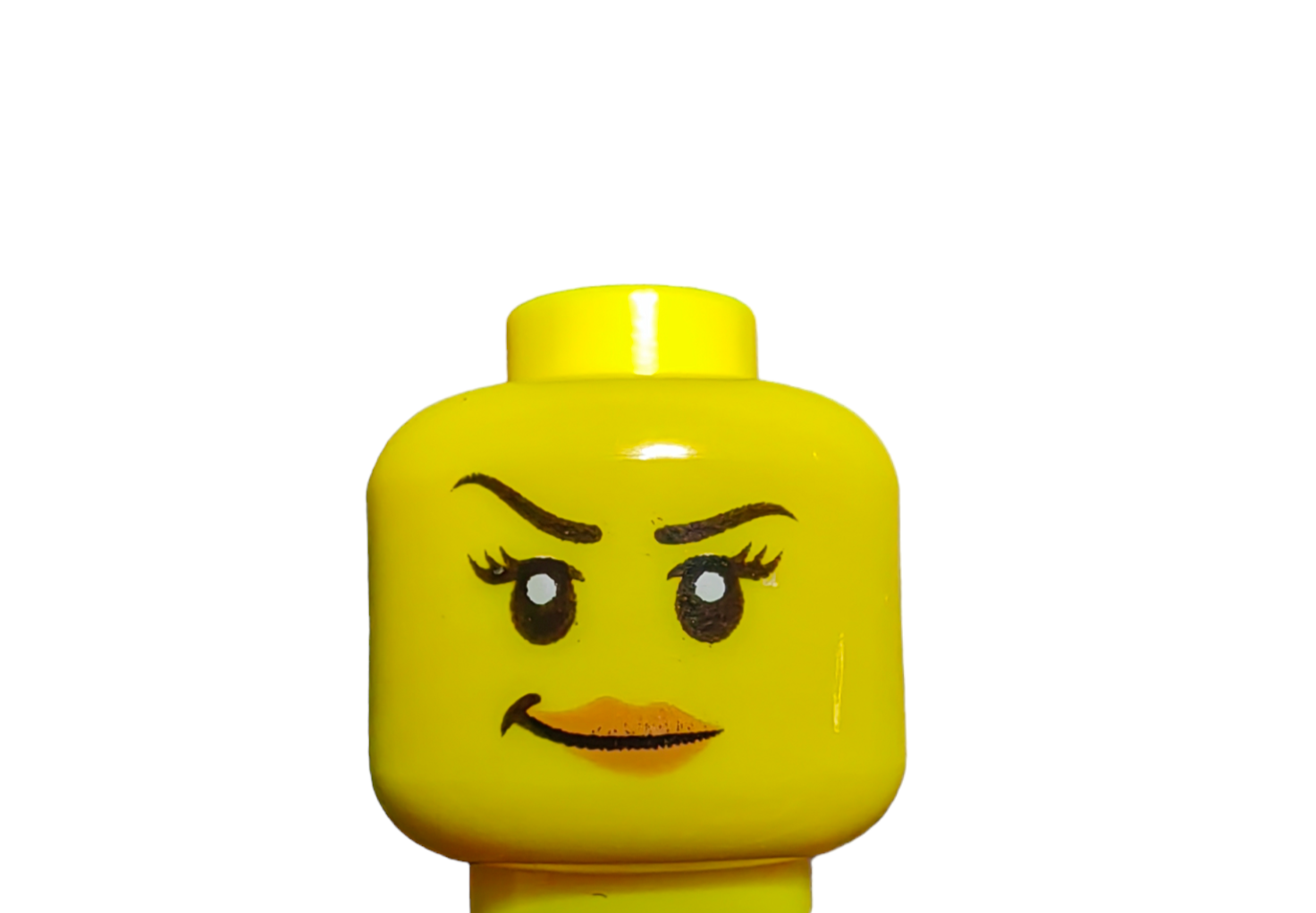 Minifigure Head Lipstick And A Smirk Brickblocks 3477
