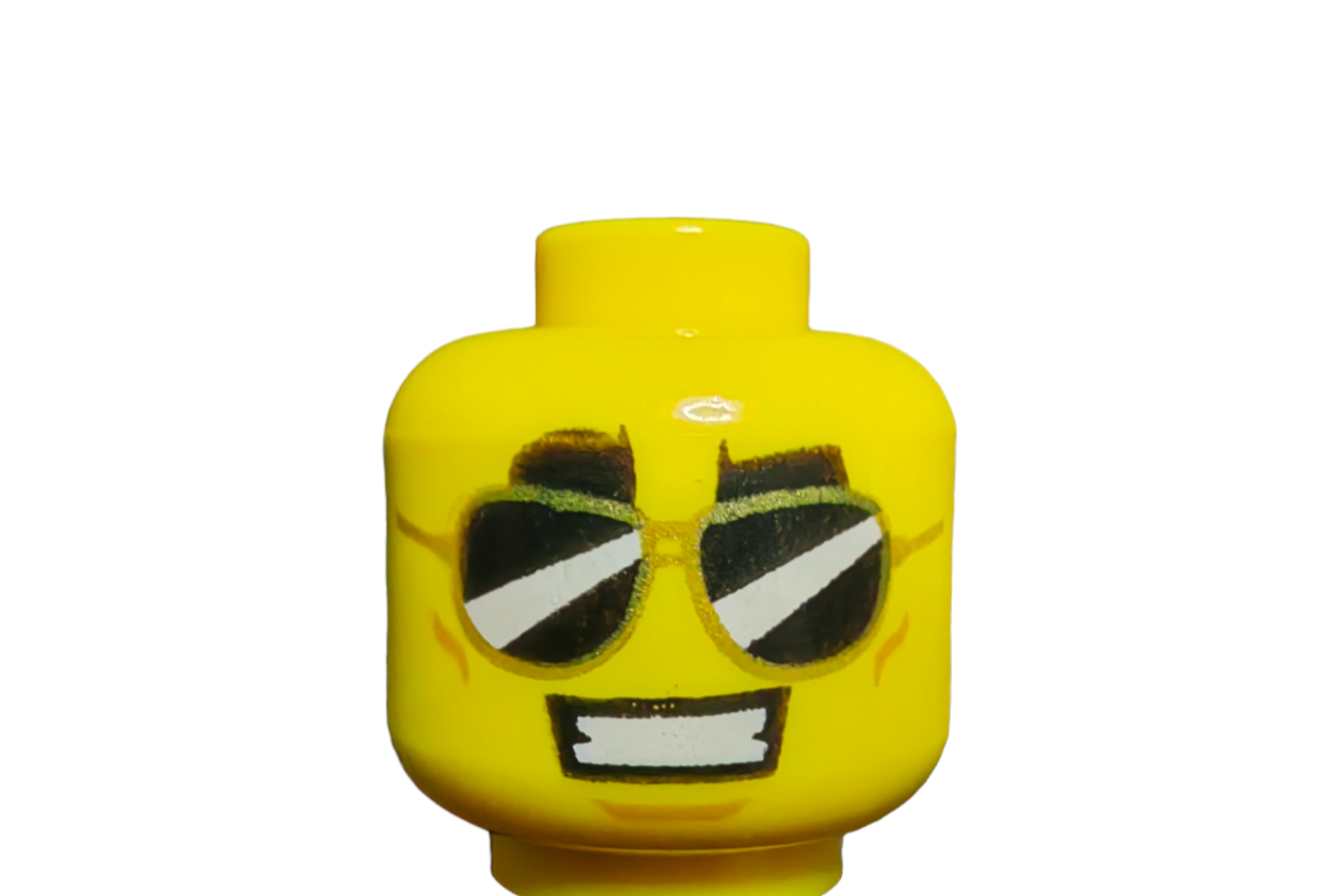 LEGO , Head Dual Sided Thick Black Eyebrows, Black Sunglasses - UB1065