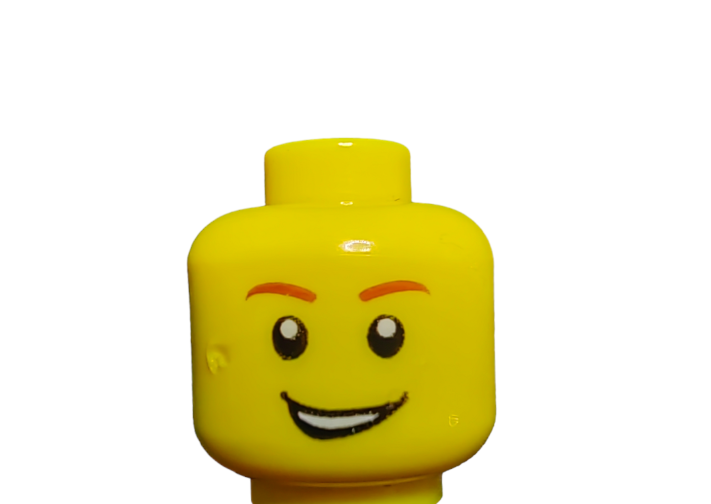 LEGO Head, Male Reddish Brown Eyebrows - UB1072