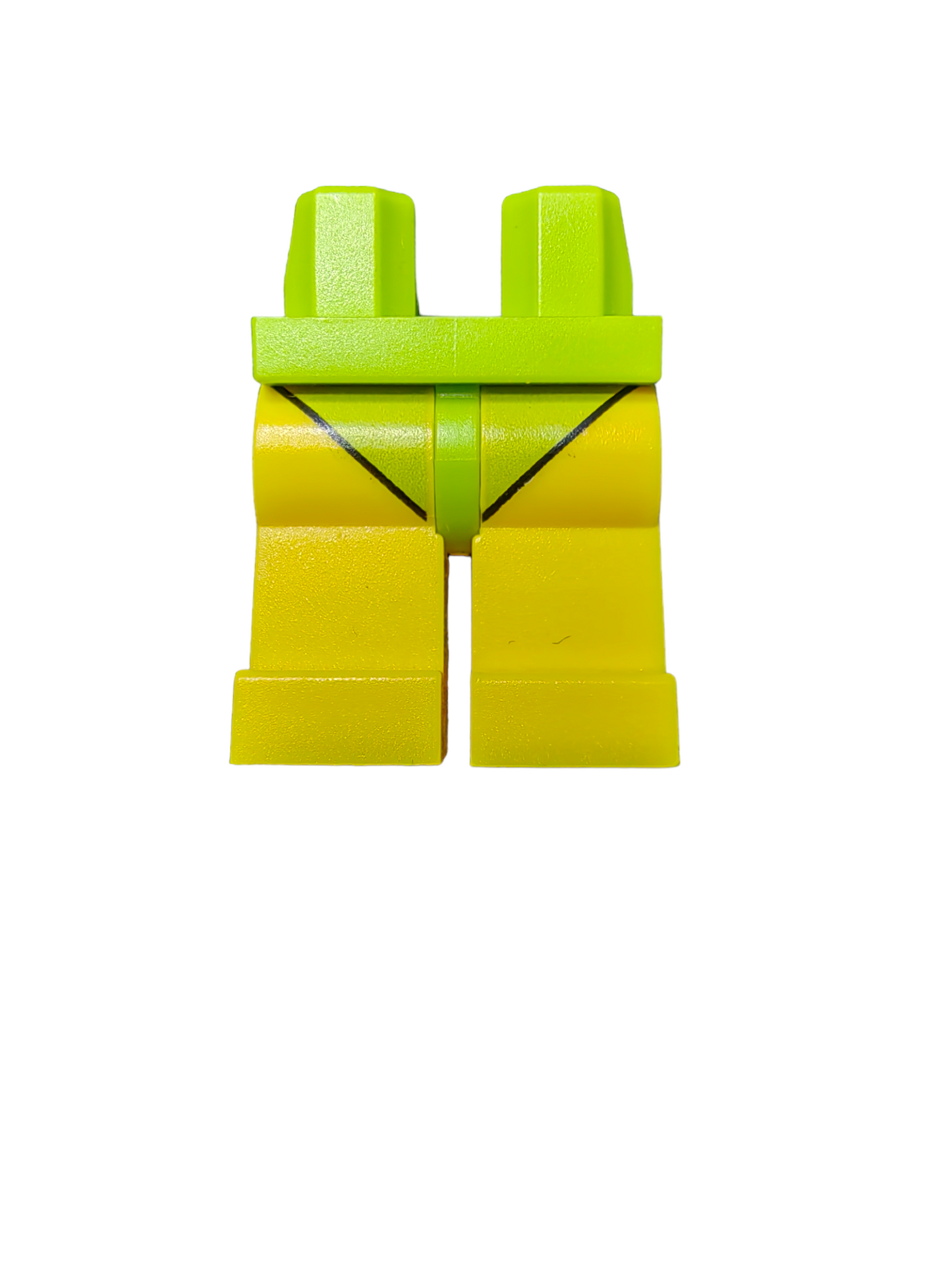 Minifigure Legs, Yellow with Green Swimming Trunks - UB1163