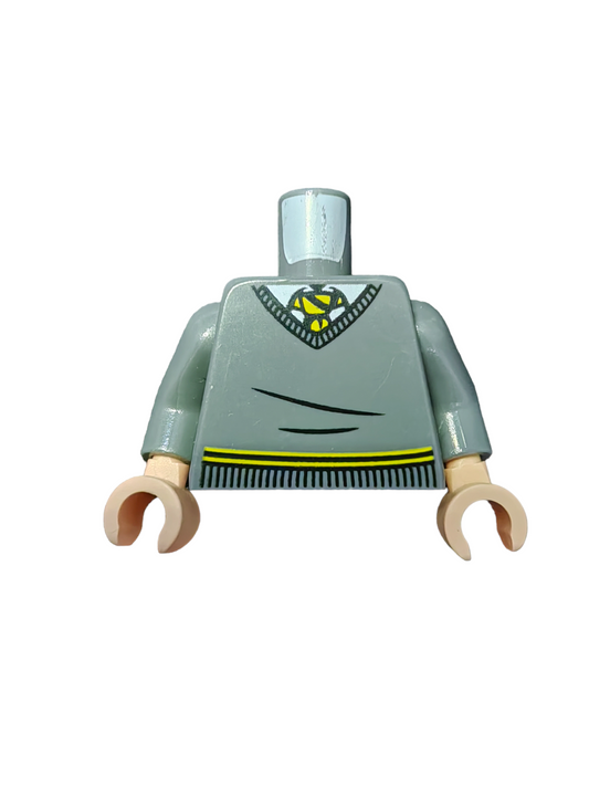 LEGO PRELOVED Minifigure Torso, Harry Potter V-Neck Sweater, Yellow and Black Tie (Hufflepuff)  - UB1448