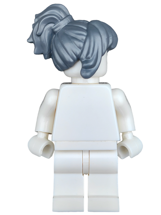LEGO Wig, Grey Hair Wavy Ponytail with Long Sides - UB1265