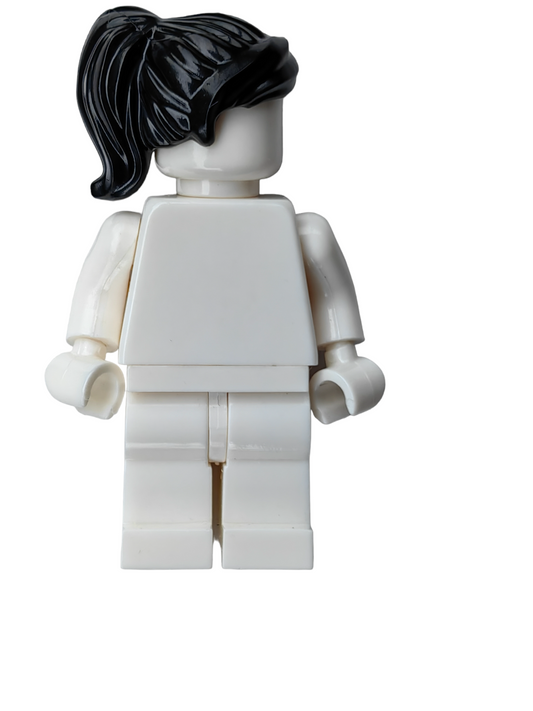 LEGO Wig, Black Hair Ponytail and Fringe - UB1188