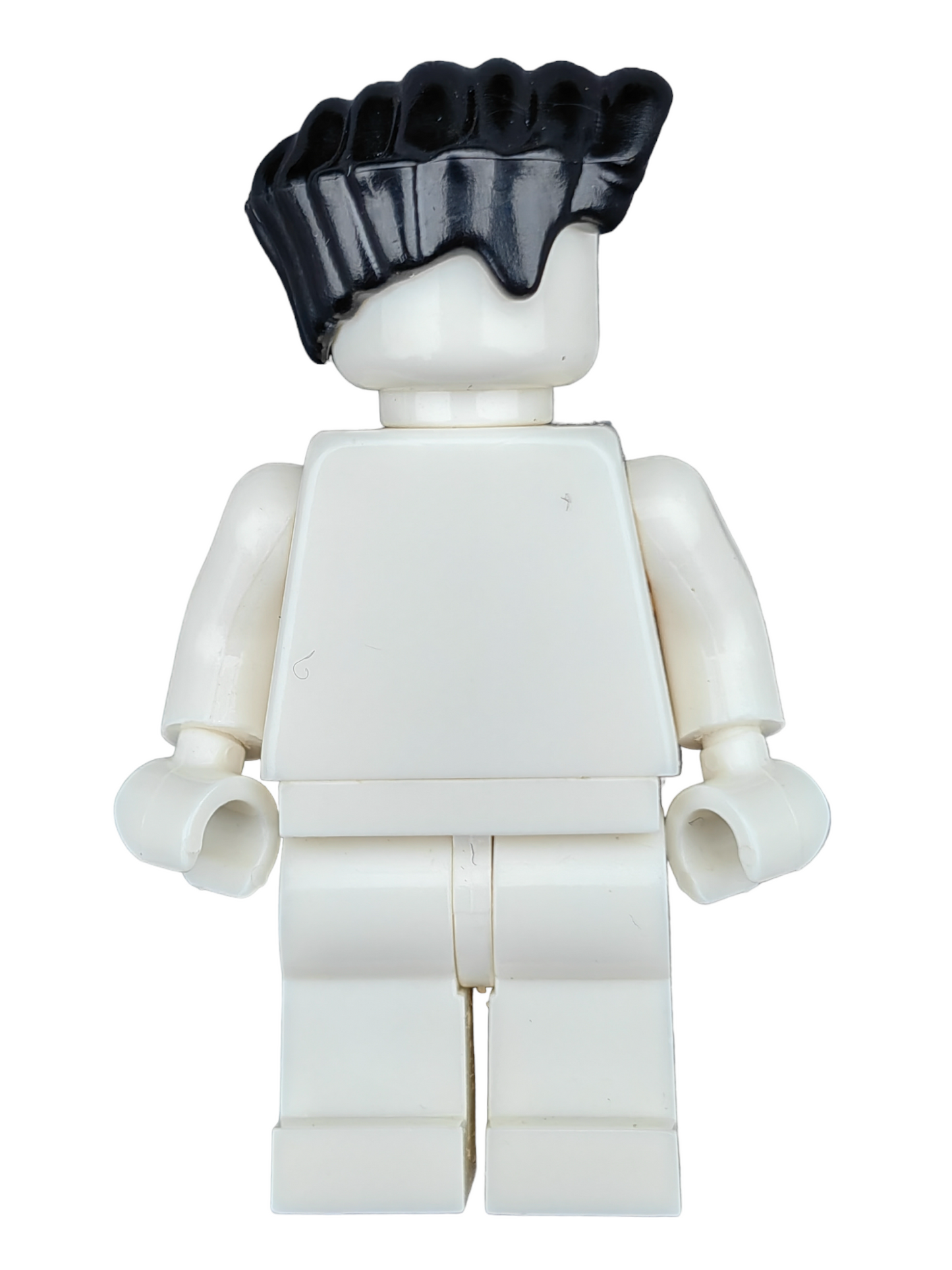 LEGO Wig, Black Hair Swept Left To the side  - UB1195