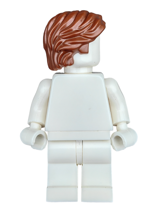 LEGO Wig, Brown Hair Short / Medium Length Wavy with Center Parting - UB1203