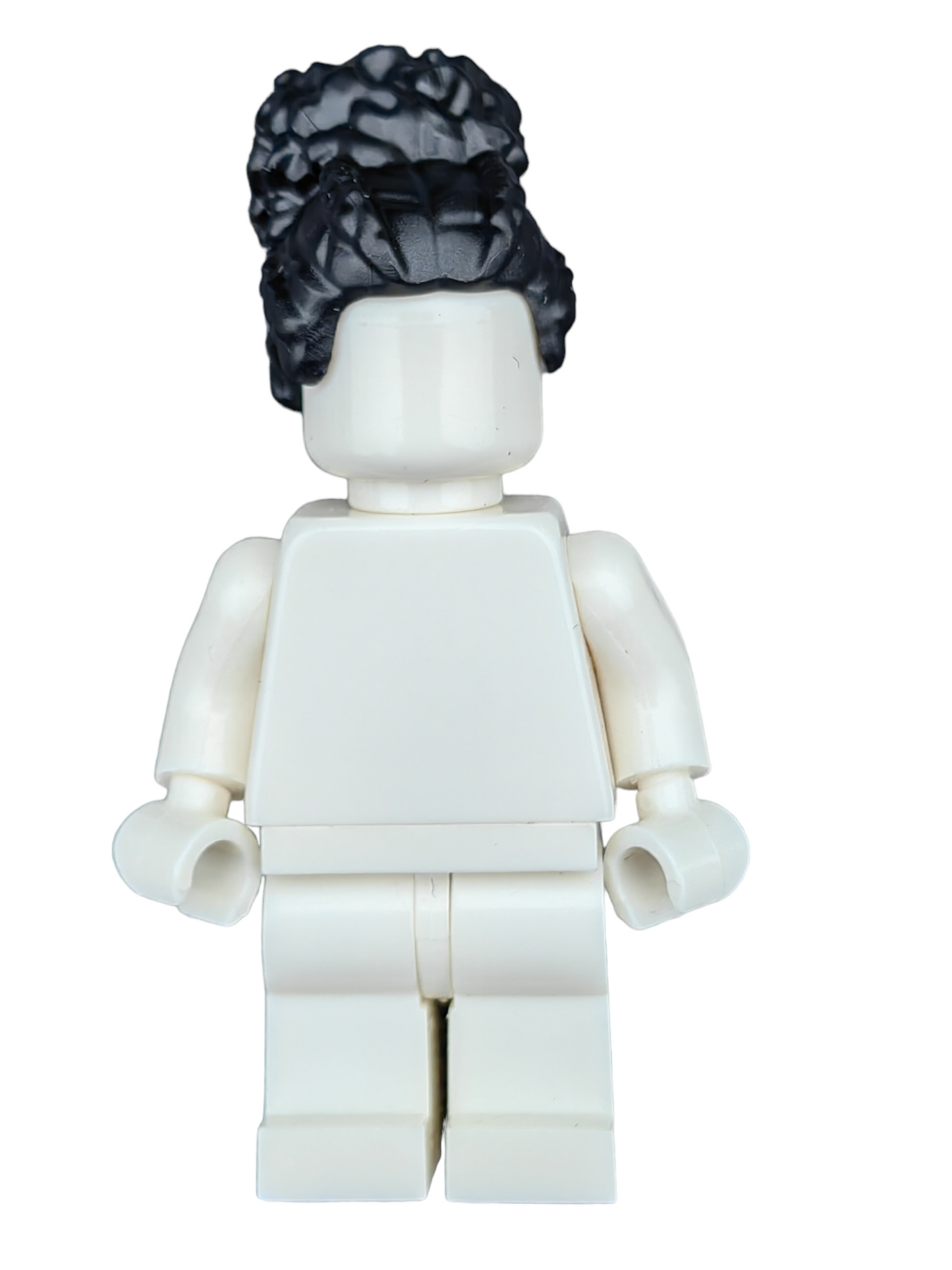 LEGO Wig, Black Hair Coiled with Large High Bun - UB1189