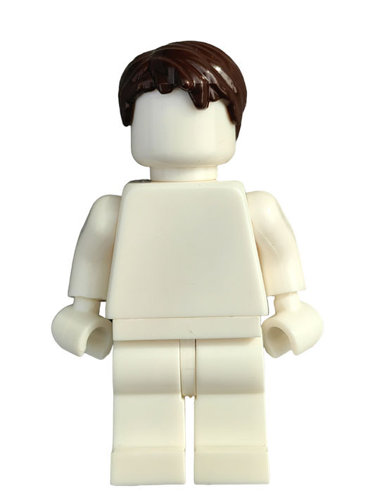 LEGO Wig, Dark Brown Hair Short Messy Look - UB1226