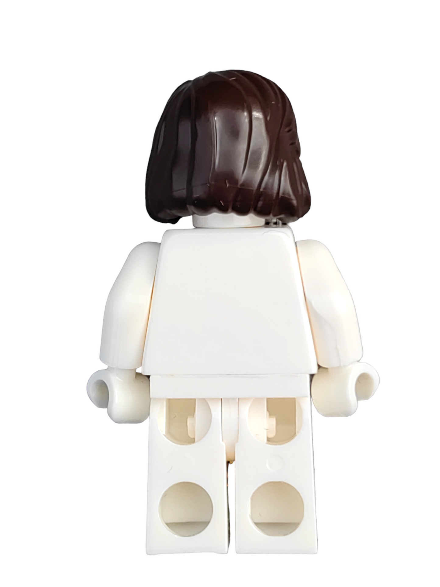 LEGO Wig, Brown Hair Medium Length Combed Back Behind the Ears - UB1237
