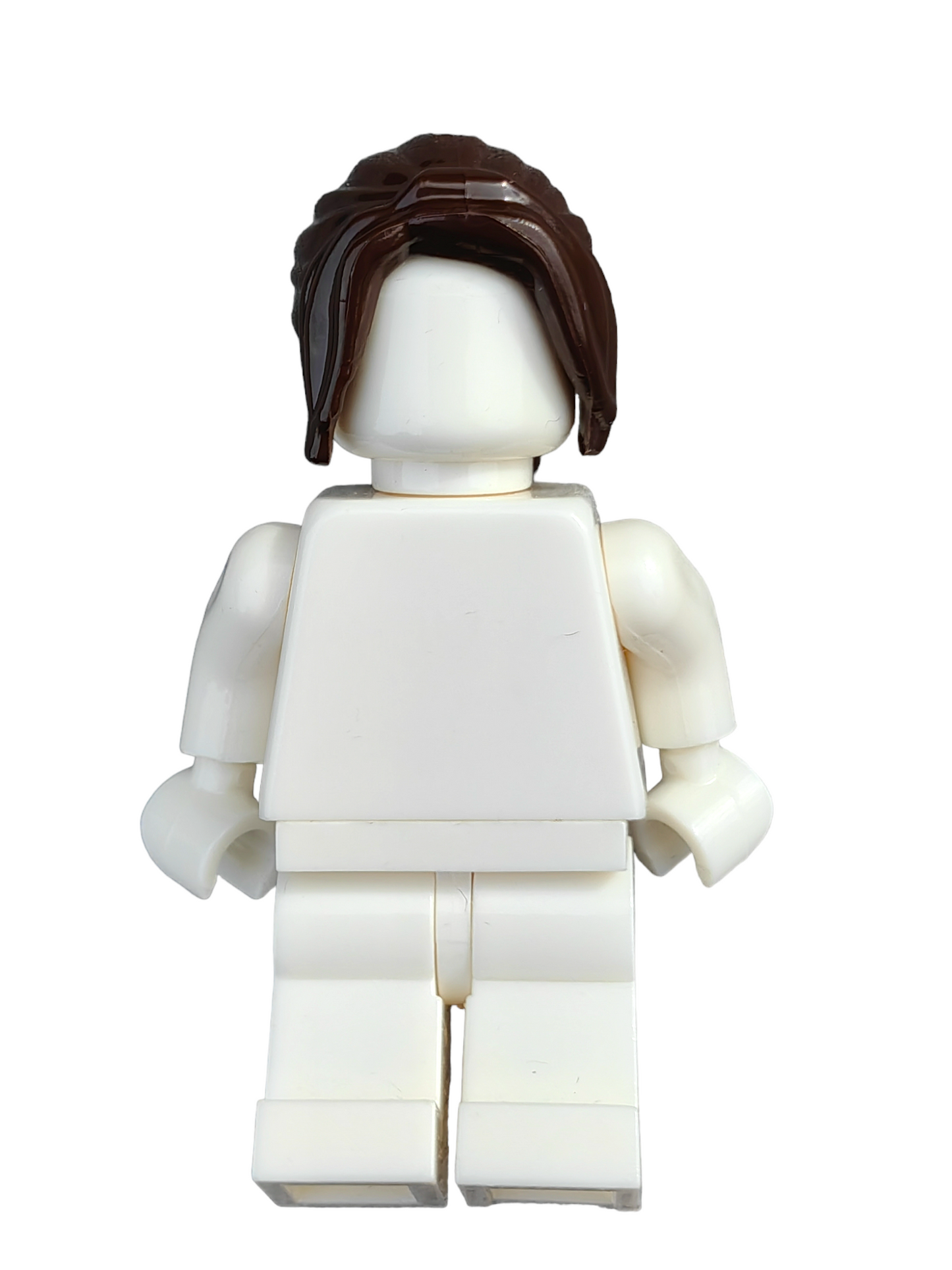 LEGO Wig, Brown Hair Female Long  Ponytail with Sides - UB1230