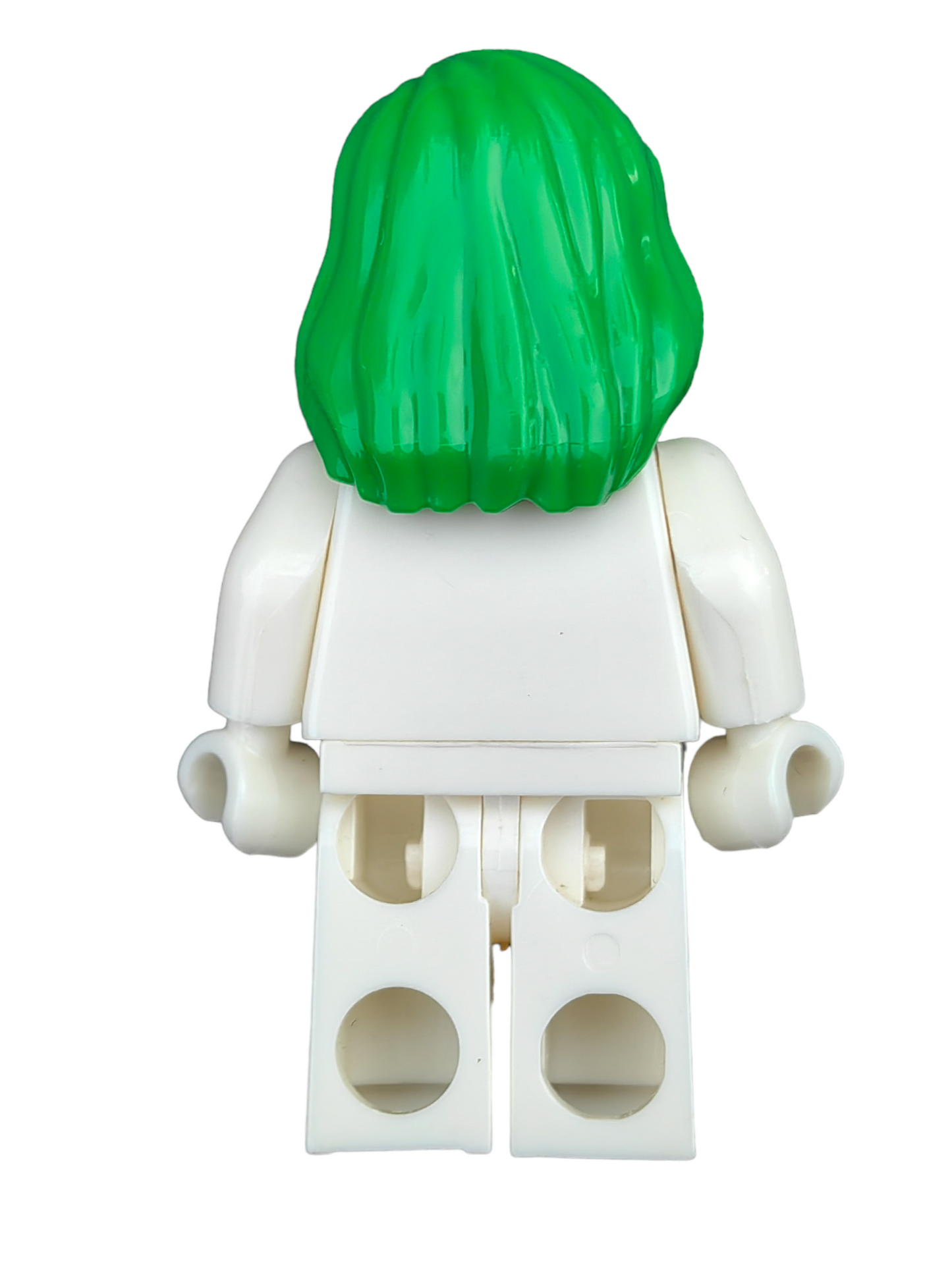 LEGO Wig, Green Hair with Parting Draped over Right Shoulder - UB1325