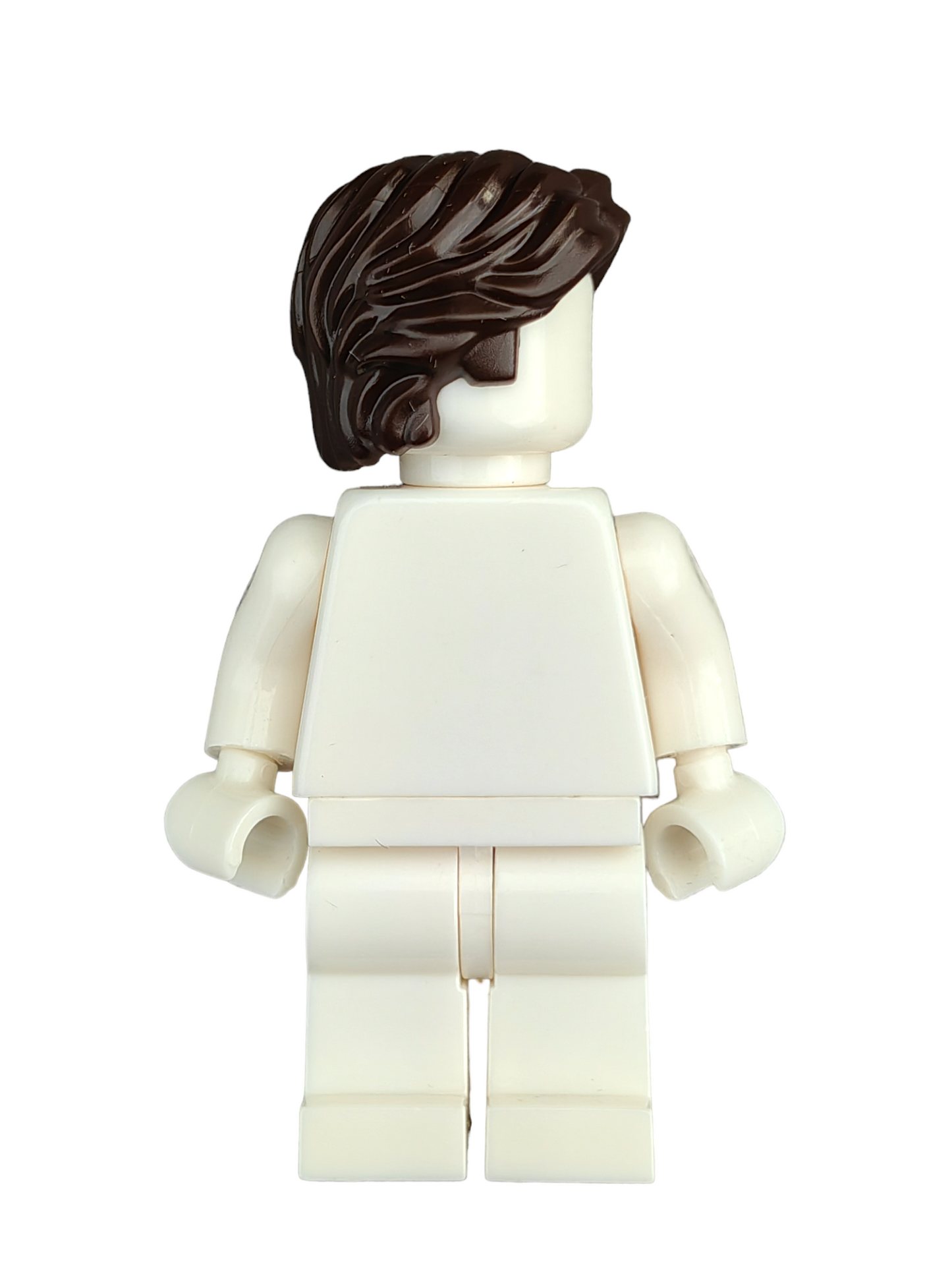 LEGO Wig, Dark Brown Hair Short / Medium Length Wavy with Center Parting - UB1349