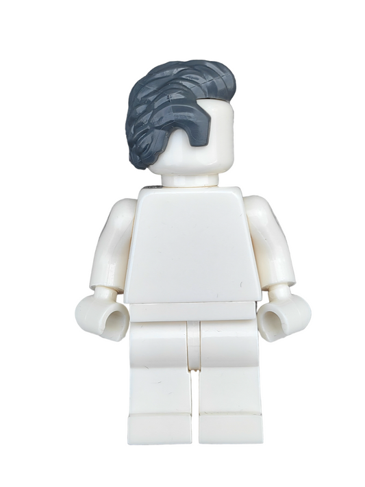 LEGO Wig, Dark Grey Hair Short Swept Back with Sideburns - UB1353