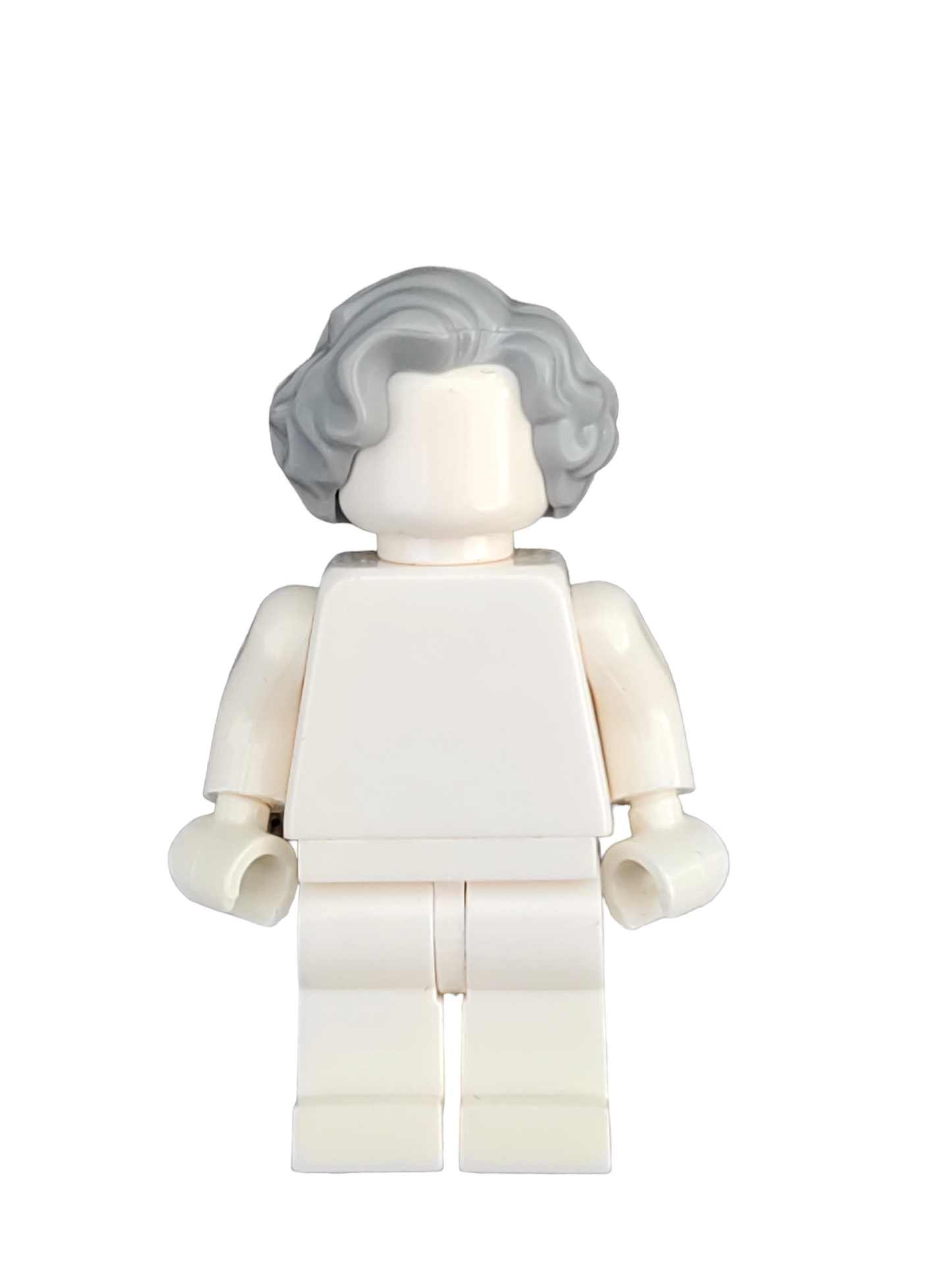 LEGO Wig, Grey Hair Medium and Wavy with Side Parting - UB1334