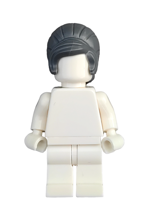 LEGO Wig, Dark Grey Hair Beehive Style with Side Fringe - UB1342