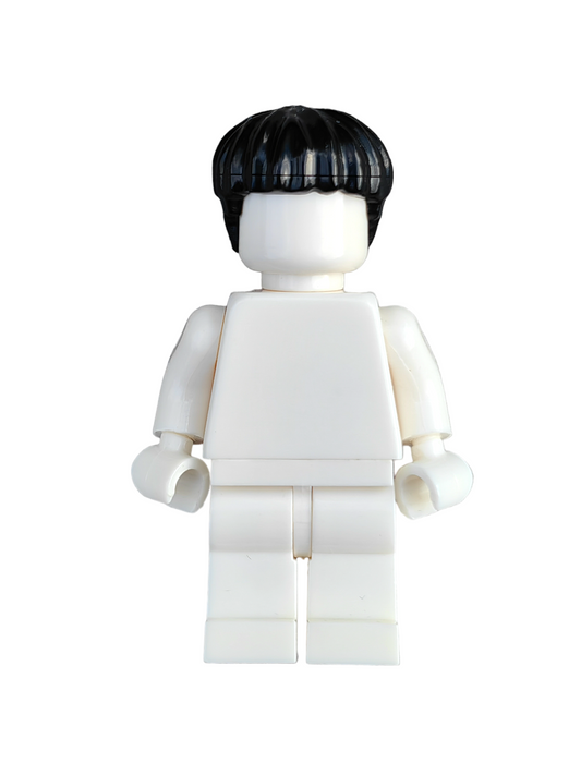 LEGO Wig, Black Hair Short Bowl Haircut - UB1296