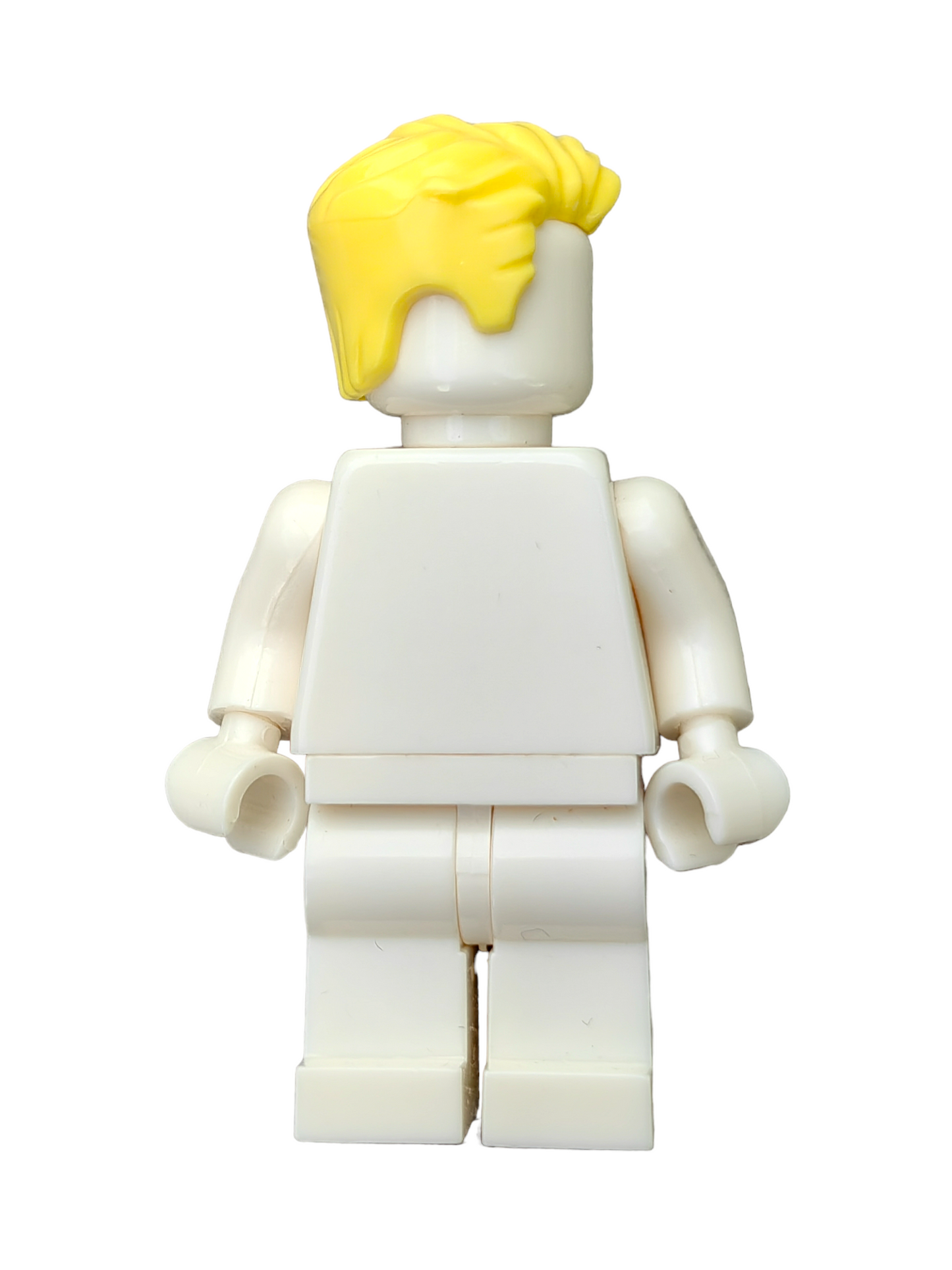 LEGO Wig, Yellow Hair Swept Left To the side with Slight Peak and Short Sideburns - UB1315