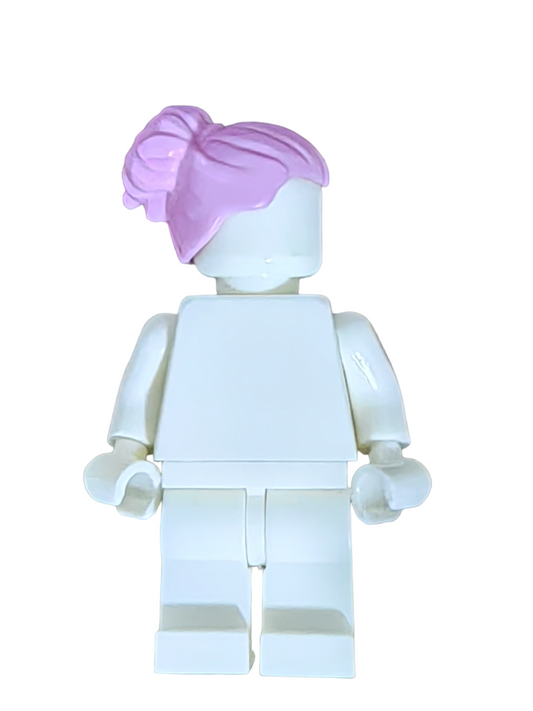 LEGO Wig, Pink Hair with Large Bun High to the Back - UB1262