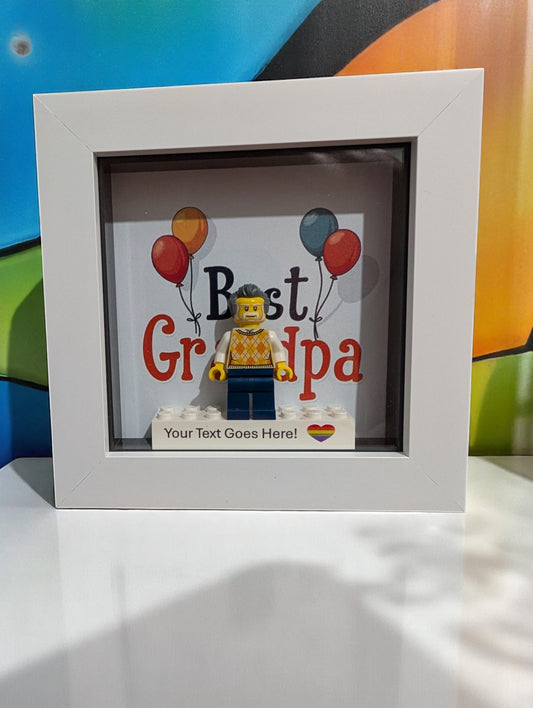 Grandpa Personalised Gift Made With LEGO Parts.