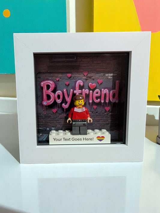 Personalised Boyfriend Gift Made With LEGO Parts.
