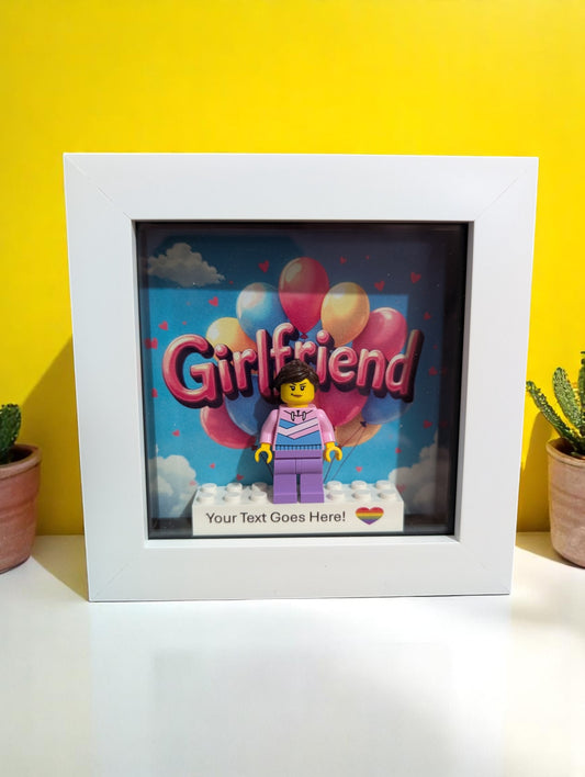 Girlfriend Personalised Gift Made Using LEGO Parts.