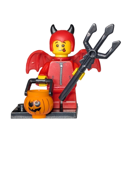 Horny Devil Minifigure with accessories.