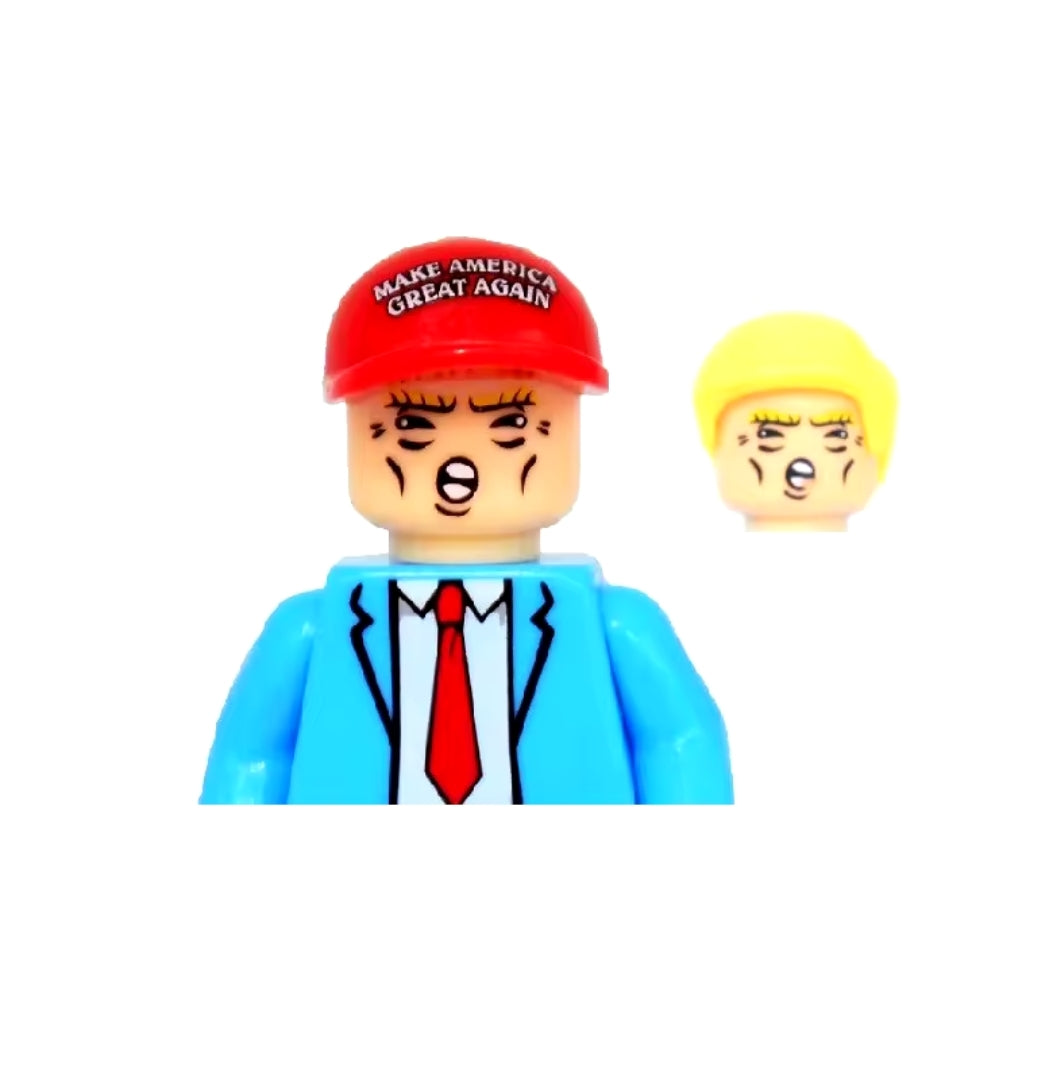 Trump Action Figure. Minifigure US President.