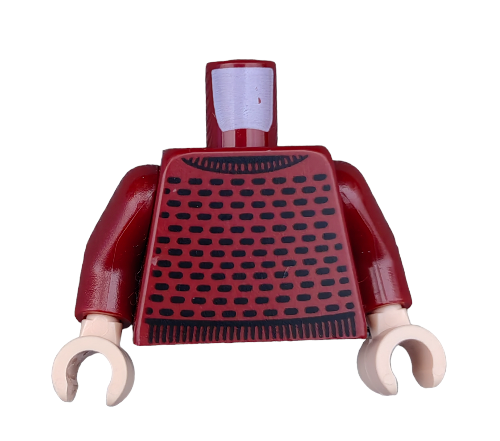LEGO 6371089 Minifigure Torso, Crew Neck Sweater with Black Pattern ...
