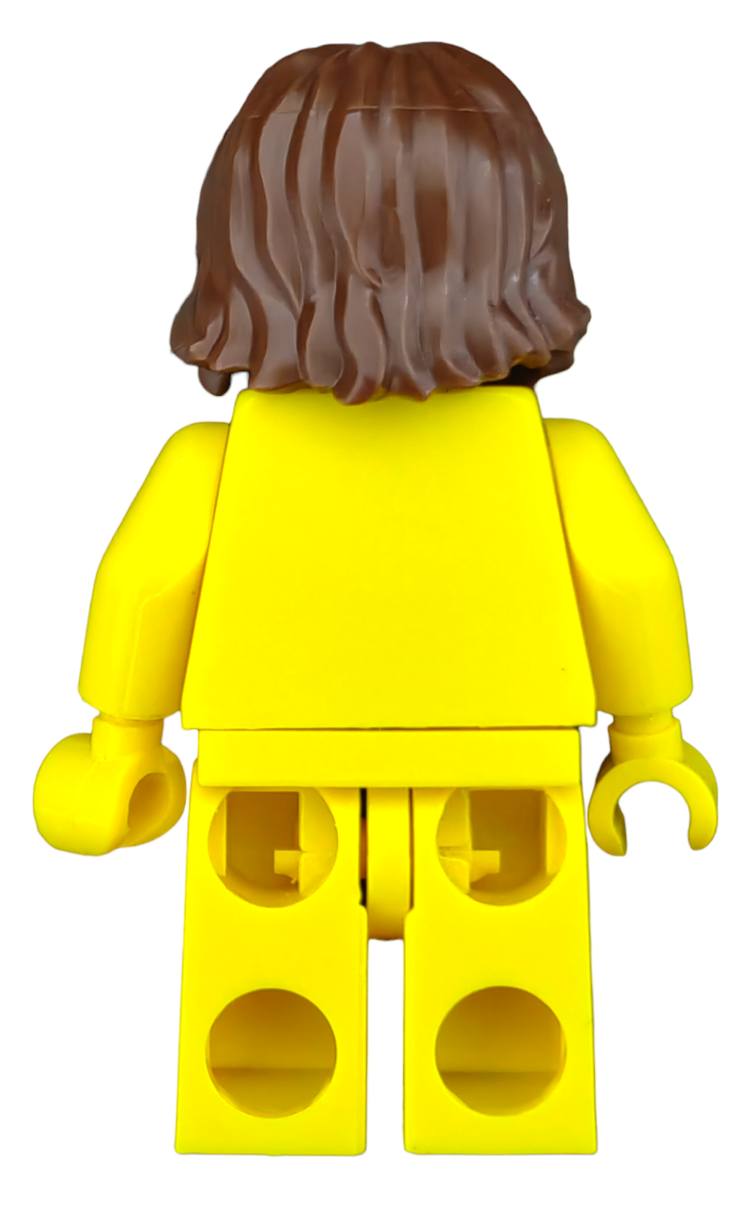 LEGO Wig, Brown Hair Shaggy with Beard and Mouth Hole - UB1388