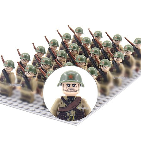Custom Lego Soldiers Minifigure WW2 Building Blocks Military Army