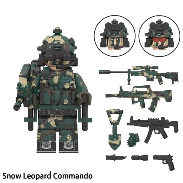 Custom Lego Special Forces Minifigures, Special Air Service, KSK, Alpha Team, Navy Seal,