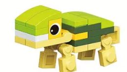 12 Brick Block Forest Animals, Lion, Elephant, Crocodile, Turtle, Hippo, Squirrel Many Variations.